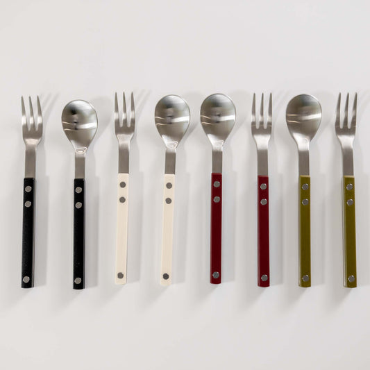 BOGEN RETRO TEA SPOON AND TEA FORK SET