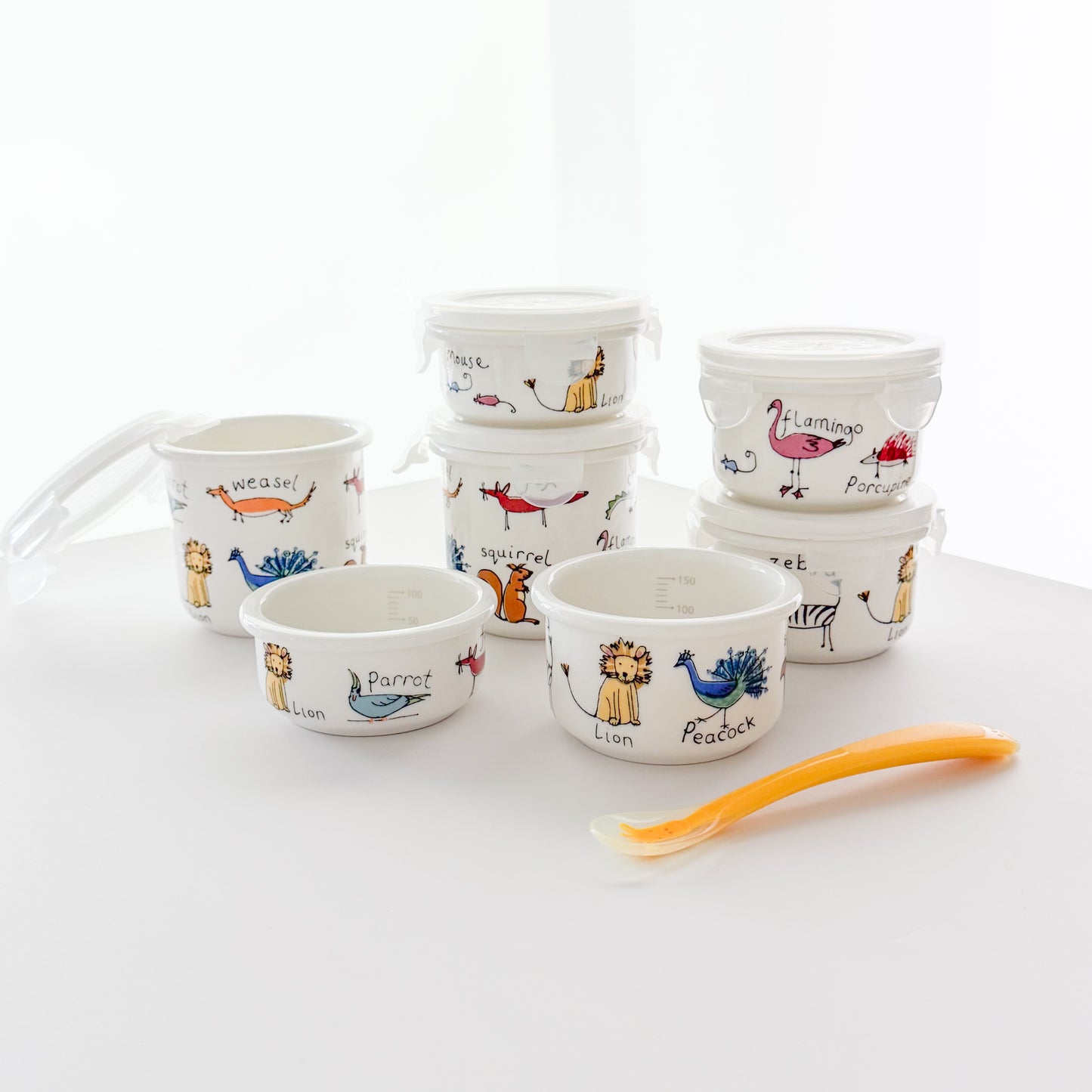 ANIMAL MAGIC BABY FOOD CONTAINER SET