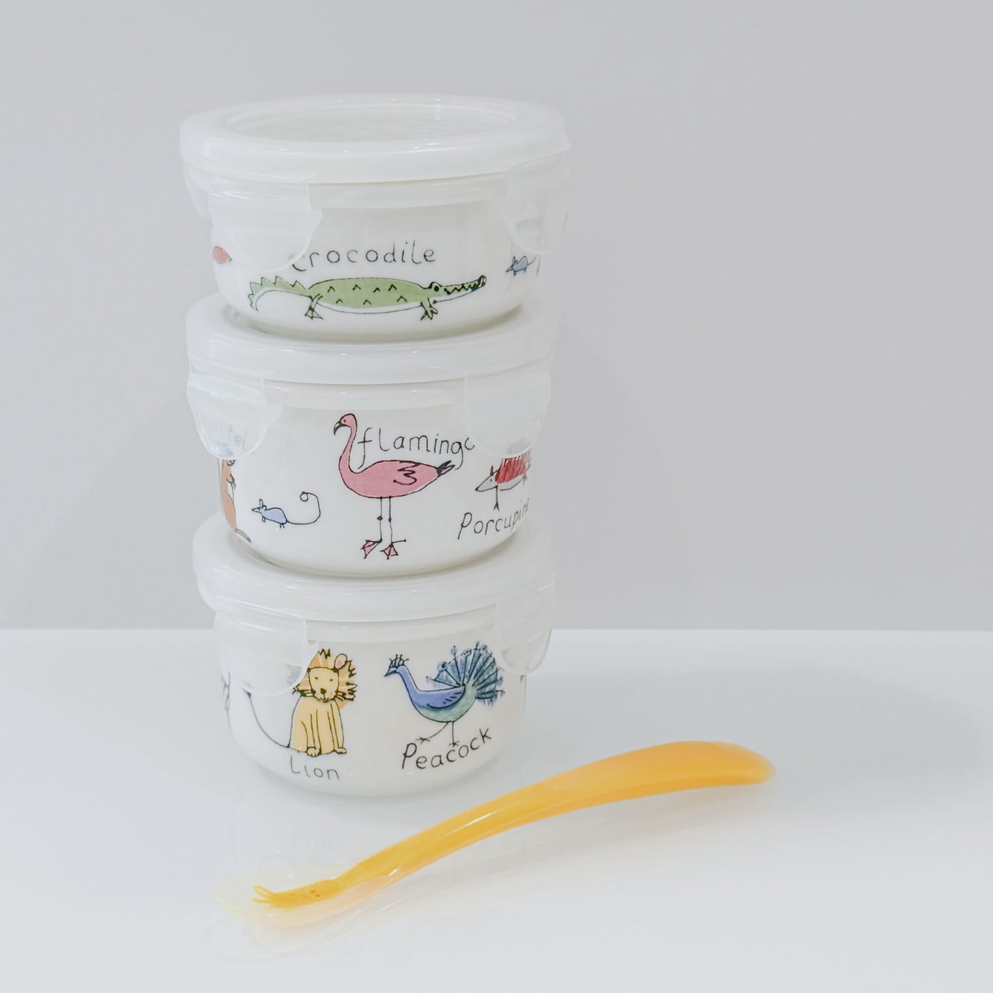 ANIMAL MAGIC BABY FOOD CONTAINER SET